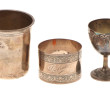 Lot de 3 pièces en argent, poinçon miner