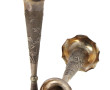 Paire de vases cornets asiatiques en arg