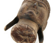 Tête de Bouddha sculptée dans un bois ex