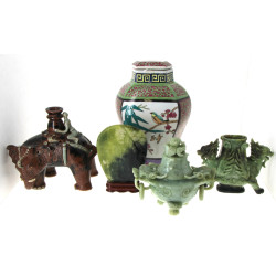 Potiche en porcelaine de Chine, travail 
