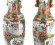 CHINE Décor Canton - Paire de vases en p