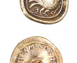LE MINOR - Lot de 11 boutons en métal ar
