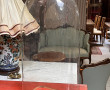 Globe en verre rectangulaire H. 56 x 27,