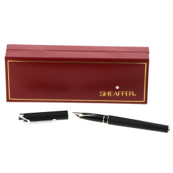 SHEAFFER - Stylo plume noir et métal cou