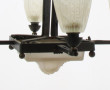 Suspension style ART DECO à 4 bras de lu