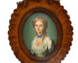 "Portrait de femme", miniature peinte à 