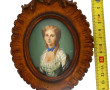 "Portrait de femme", miniature peinte à 