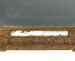 Petit miroir ancien en bois et stuc à dé