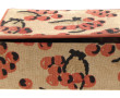 Boîte en carton gainé d'un tissu "cerise