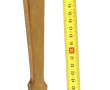 Eventail ancien en bois clair et soie pe