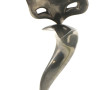 CHOUETTE stylisée, sculpture en étain, H