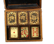 Coffret à jeux Napoléon III el laque à d