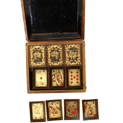 Coffret à jeux Napoléon III el laque à d