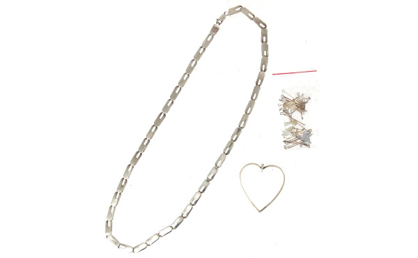 Collier ligne design en argent 925ème : 
