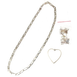 Collier ligne design en argent 925ème : 