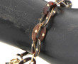 Bracelet fin XIXème à maillons en gutta-