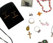 Lot de bijoux fantaisie dont colliers, c