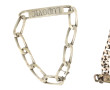 Lot de 3 gourmettes en argent, poids 74,