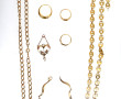 Collier en plaqué or maille fantaisie MU