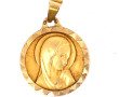 Médaille de la Vierge en or jaune 18 car