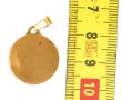 Médaille de la Vierge en or jaune 18 car