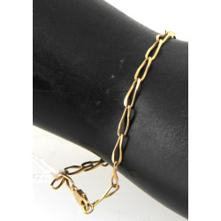 Bracelet maille alternée en or 14 cts (5