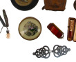 Lot de petits objets anciens : sujet co