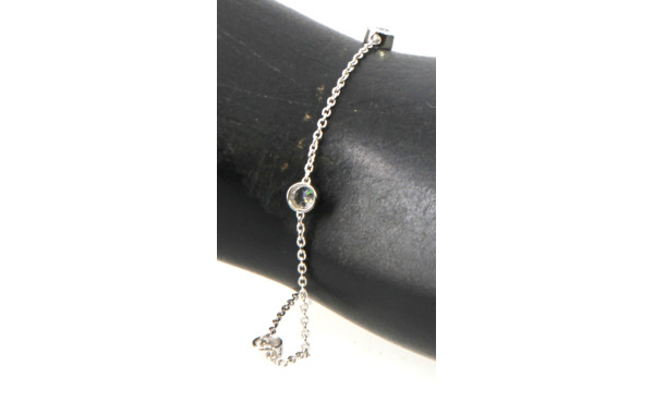 Bracelet en argent 925ème et strass, MAT