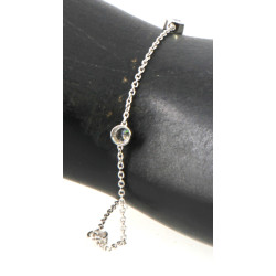 Bracelet en argent 925ème et strass, MAT