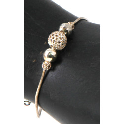 Bracelet en argent 925ème, MATY, en écri