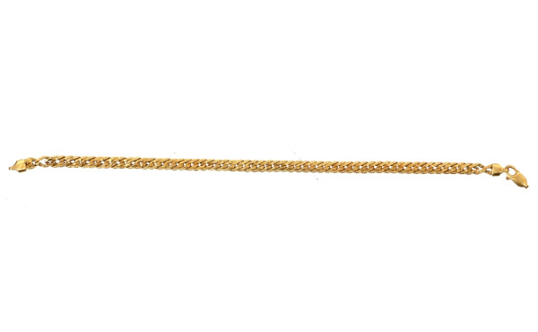 Bracelet or accidenté, 18 cts (750ème), 