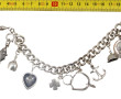 Bracelet en argent maille gourmette, ave