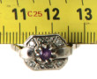 Bague ancienne en argent sertie d'une am
