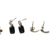 Lot de 5 paires de BO en argent dont une