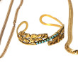 Lot de bijoux fantaisie dont joli bracel