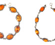Deux bracelets ligne en argent 925ème se
