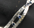 Bracelet ligne en argent 333ème serti de