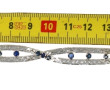 Bracelet ligne en argent 333ème serti de