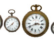Lot de 4 montres gousset dont 2 en argen