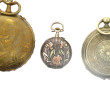 Lot de 4 montres gousset dont 2 en argen