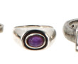 Lot de 3 bagues en argent