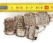 Bracelet en argent, plaques articulées e