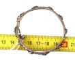 Bracelet jonc ouvrant en argent, à décor