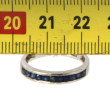 Bague jonc en argent 925ème sertie de 11