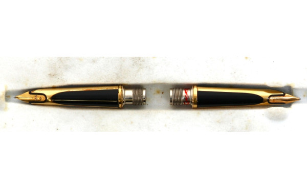 Deux plumes or 18 cts de stylo Parker