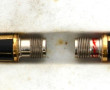 Deux plumes or 18 cts de stylo Parker