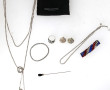 Lot de bijoux fantaisie avec strass dont