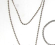 Lot de bijoux fantaisie avec strass dont
