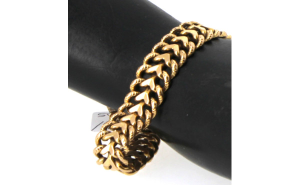 Bracelet en or jaune 18 cts, poinçon têt