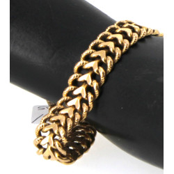 Bracelet en or jaune 18 cts, poinçon têt